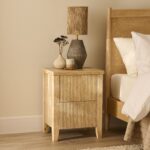 Outlet - Raleigh 2 Drawer Bedside Table - Whitewash