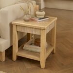 Outlet - Raleigh 45cm Side Table - Whitewash