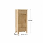Raleigh 5 Drawer Tallboy - Whitewash - Image 11