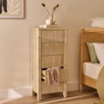 Raleigh 5 Drawer Tallboy - Whitewash - Image 5