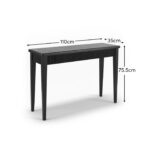 Raleigh Black Console Table - Image 9