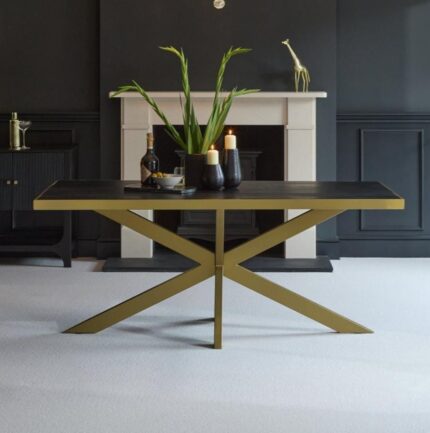 Rayna Jet Black Dining Table