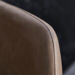 Reagan Almond Brown Bar Stool - Metal Legs - Image 4