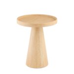 Rhiannon 45cm Round Side Table - Whitewash Oak - Image 6