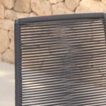 Ezra 4 Seater Round Wooden Garden Set with Ryder Black Chairs - Image 7