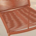 Ezra 6 Seater Oval Wooden Garden Dining Set with Ryder Burnt Orange Chairs - Image 5