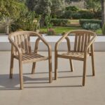 Palm 6 Seater Wooden Garden Dining Set with 6 Shiro Chairs - Image 3