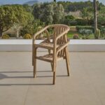 Palm 6 Seater Wooden Garden Dining Set with 6 Shiro Chairs - Image 6