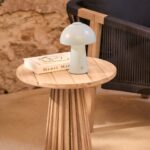 Shiro Wooden Garden Set with 3 Seater Sofa - 2 Shiro Navy Armchairs - Willow Coffee & Side Table - Image 5