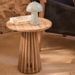 Shiro Wooden Garden Set with 3 Seater Sofa - 2 Shiro Navy Armchairs - Willow Coffee & Side Table - Image 8
