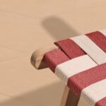 Saffron White Acacia Occasional Garden Chair - Beige/Paprika Rope - Image 4