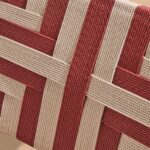 Saffron White Acacia Occasional Garden Chair - Beige/Paprika Rope - Image 3