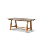 Shiro 6 Seater Pale Grey Garden Dining Set with 2 Charlotte Benches - Image 8