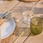 Shiro 6 Seater Wooden Garden Dining Set with Shiro Green Rope Chairs & Bench - 180cm - Image 9