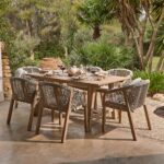 Shiro 6 Seater Dining Table Set with Nala Dining Chairs & Cushions