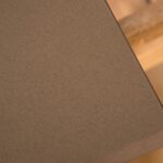 Shiro Brushed Light Acacia Garden Dining Table - Dove Grey Concrete - Image 3
