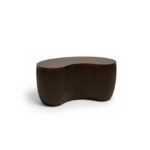 Sohan 61cm Kidney Coffee Table - Lava Black - Image 4