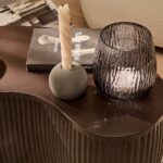 Sohan 61cm Kidney Coffee Table - Lava Black - Image 3