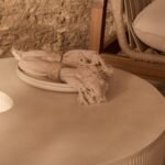 Sohan 84cm Kidney Garden Coffee Table - Set of 2 - Sand - Image 3