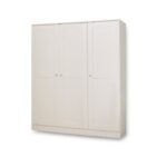 Stevie 3 Door Wardrobe -  White - Image 9