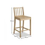 Tilly Bar Stool - Whitewash Oak - Image 10