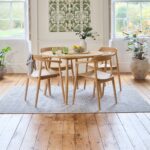 Tilly 100cm Round Dining Table - Whitewash Oak - Image 2