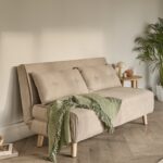 Outlet - Una 2 Seater Double Sofa Bed - Soft Beige