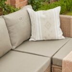 Outlet - Weston 4 Seater Rattan Garden Corner Sofa Set - Natural Weave - Image 4