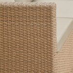 Outlet - Weston 4 Seater Rattan Garden Corner Sofa Set - Natural Weave - Image 7