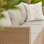 Outlet - Weston 4 Seater Rattan Garden Corner Sofa Set - Natural Weave - Image 5