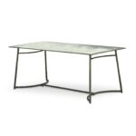 Wilder 6 Seater Metal Garden Dining Set with Wren Blue Chairs - Image 10