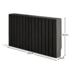 Willow Large Radiator Cover - Black Oak - Image 7