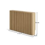 Willow Medium Radiator Cover - Pale Oak - Image 7