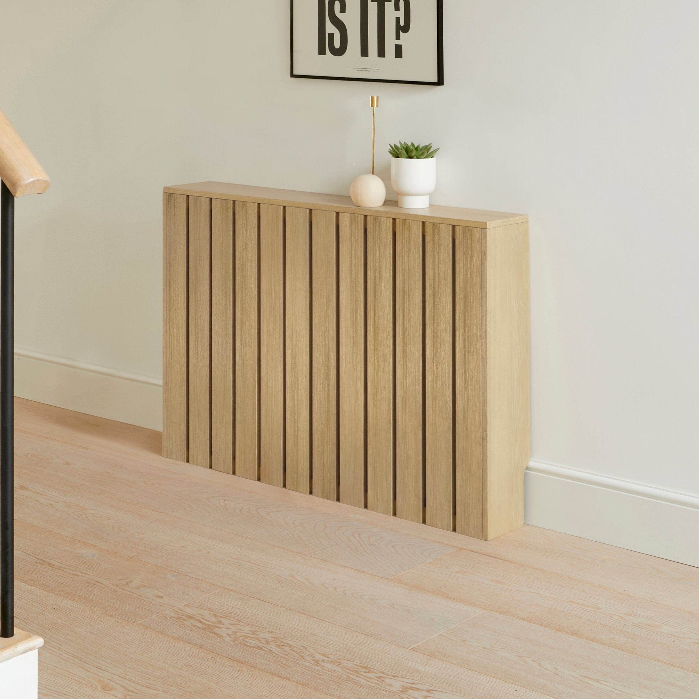 Willow Medium Radiator Cover - Whitewash Oak
