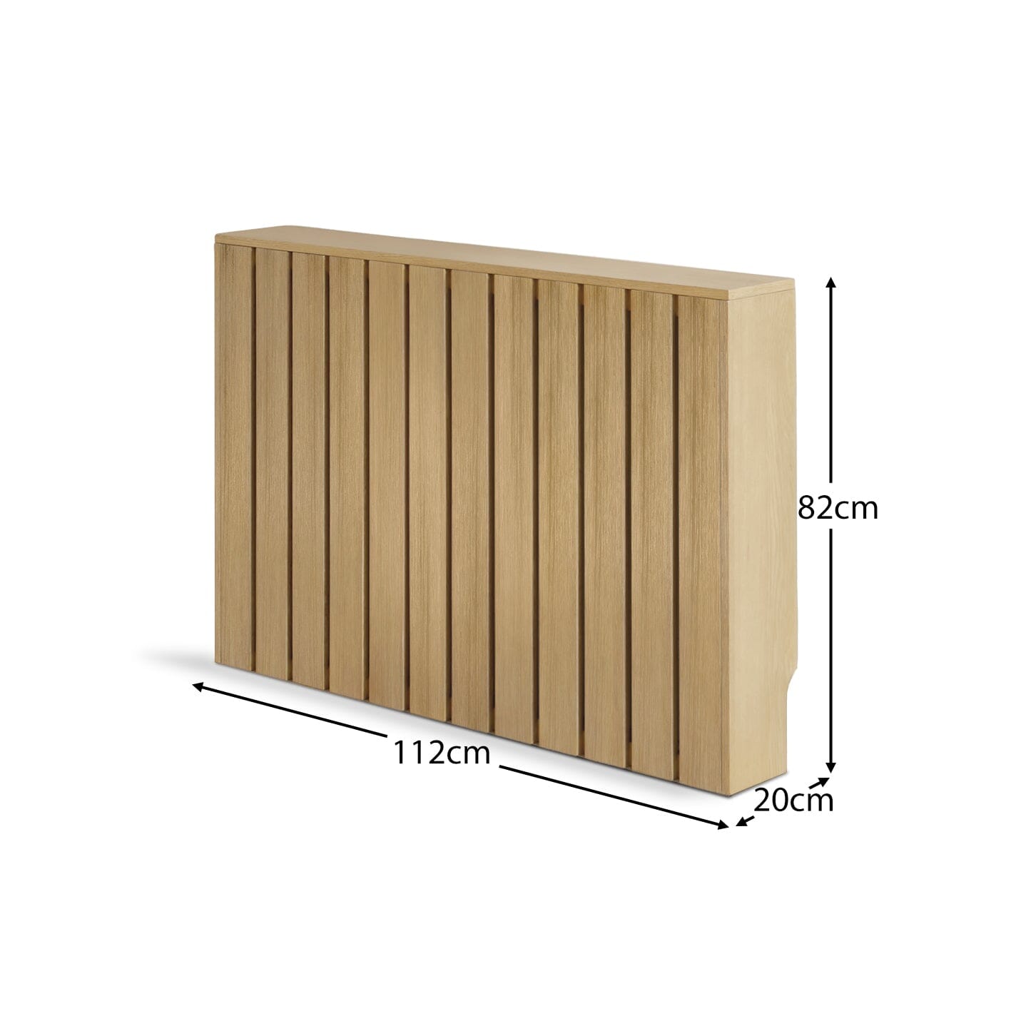 Willow Medium Radiator Cover - Whitewash Oak - Image 5