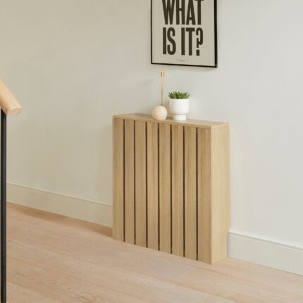 Outlet - Willow Small Radiator Cover - Whitewash Oak