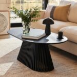 Willow Black Oval Coffee Table