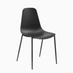 Paul Whitewash Extendable Dining Table Set - 4 Seater - Wren Black Dining Chairs - Image 11