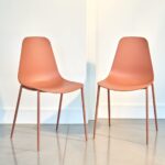 Outlet - Wren Burnt Orange Dining Chairs - Set of 2