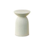 Zaliki Concrete Round Side Table - Pearl Terrazzo - Image 11