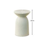 Zaliki Concrete Round Side Table - Pearl Terrazzo - Image 12