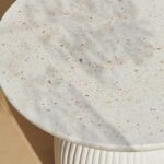 Zaliki Concrete Round Side Table - Pearl Terrazzo - Image 7