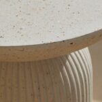 Zaliki Concrete Round Side Table - Pearl Terrazzo - Image 2