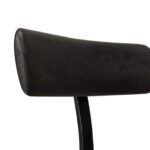 Aiden Black Mango Wood Bar Stools - Set of 2  - Black Iron Legs - Image 5