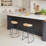 Aiden Natural Mango Wood Backless Bar Stools - Set of 2 - Black Iron Legs - Image 8