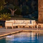 Akira 5 Seater Wooden Garden Corner Sofa - Image 14