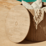 Akira Chunky Wood Table/Parasol Base - Image 6