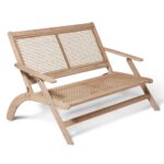 Akira Wooden Garden Rope Folding Bench - Image 11