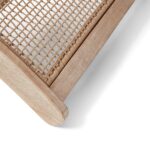 Akira Wooden Garden Rope Folding Sun Lounger - Image 9