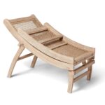 Akira Wooden Garden Rope Folding Sun Lounger - Image 7